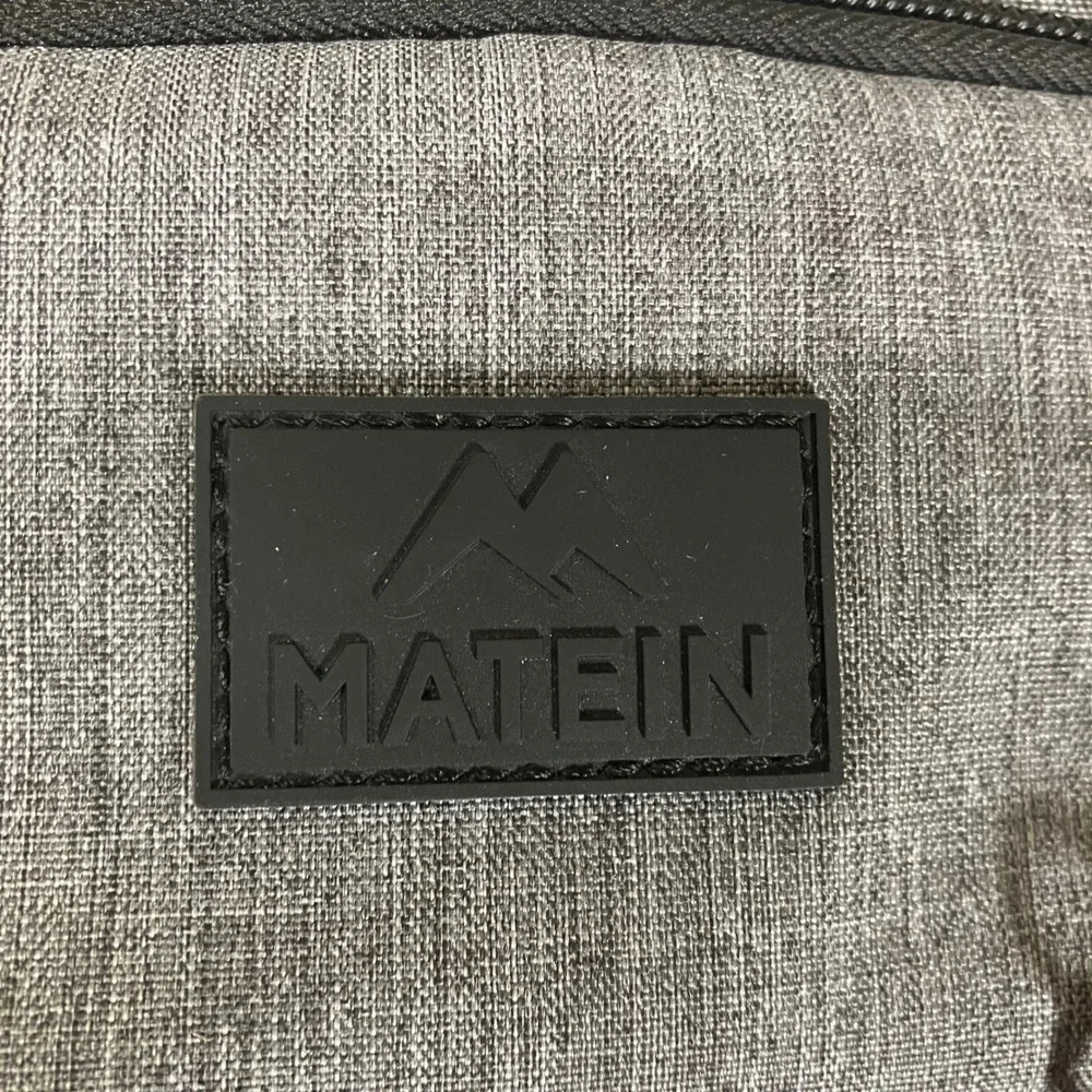 Matein Travel‎ Laptop Backpack Heather Grey USB Charging Port Business Commuter
